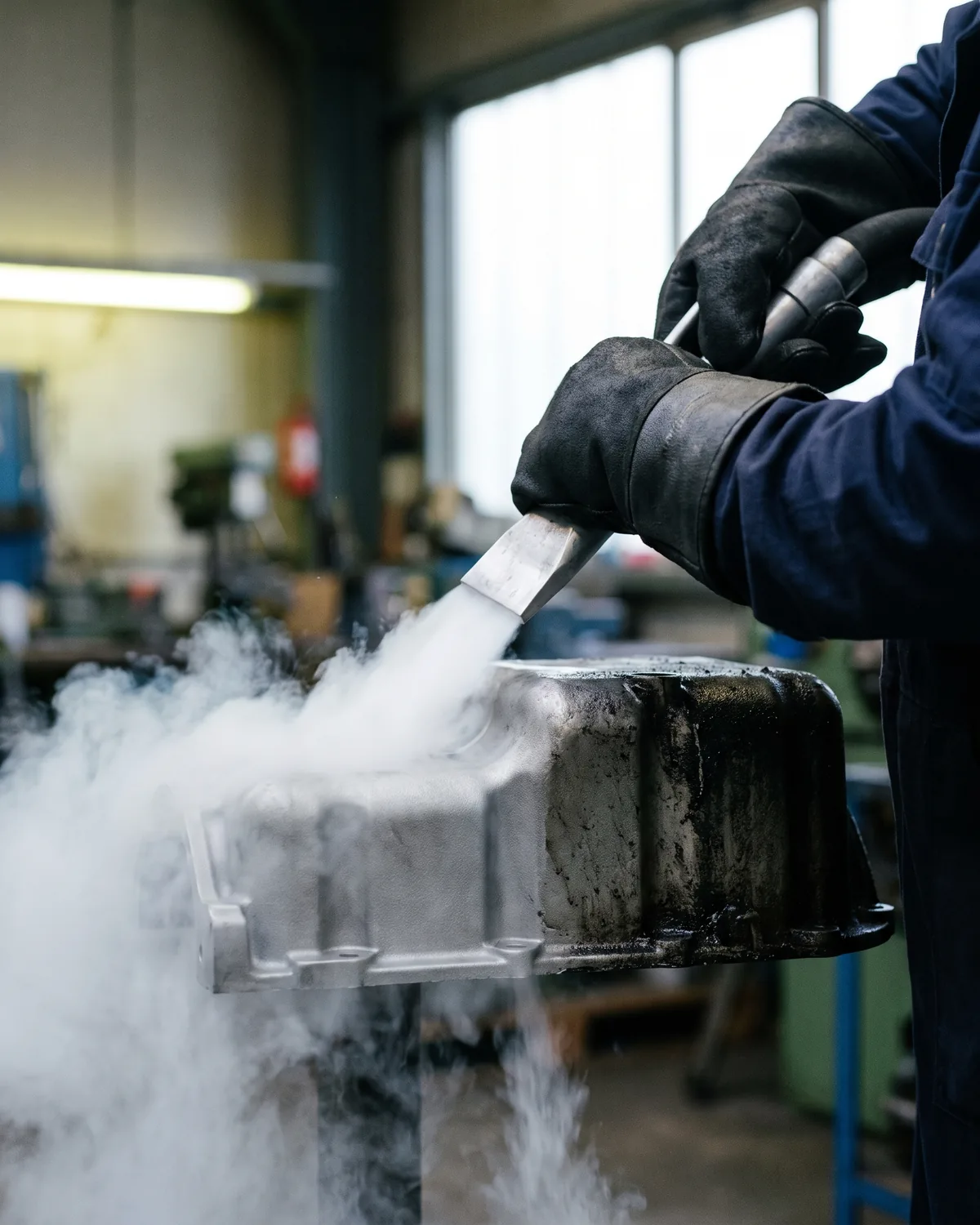 Nettoyage cryogénique, le geste